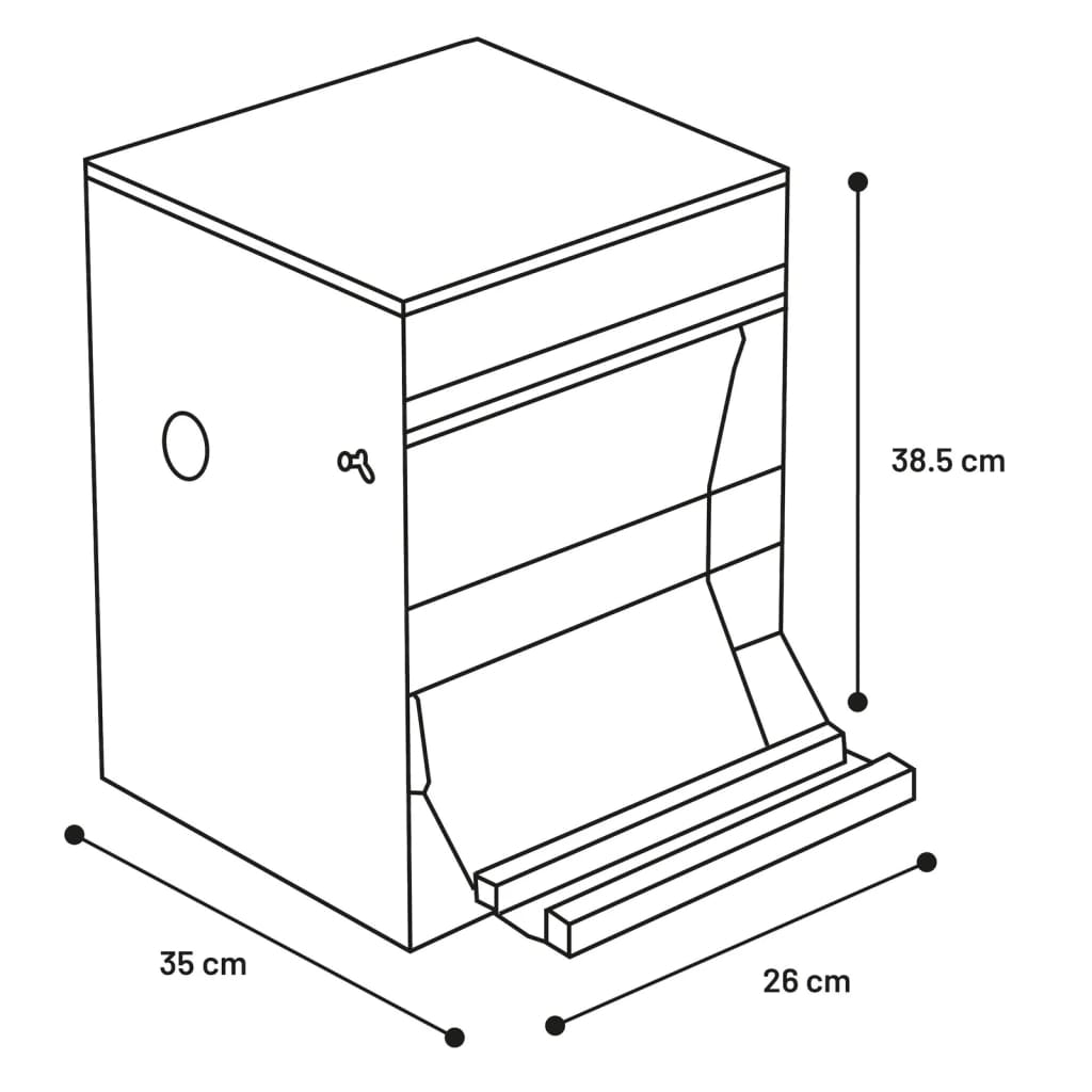 Flamingo Automatic Treadle Chicken Feeder Timo 6 Kg - Thomas 'Cocky' Hunter