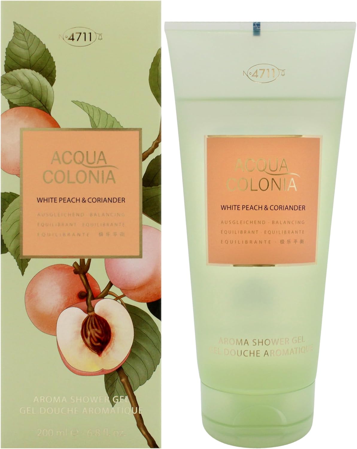 4711 Acqua Colonia Aroma Shower Gel – White Peach & Coriander, 200ml - Thomas 'Cocky' Hunter