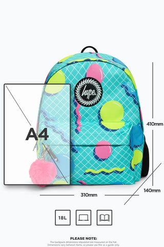 Hype Retro Shapes Backpack - Multi-Colour, Geometric Design, 18L Capacity, Unisex - Thomas 'Cocky' Hunter