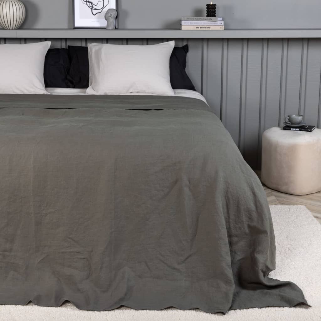 Venture Home Bedspread Milo 260X260 Cm Polyester Grey - Thomas 'Cocky' Hunter