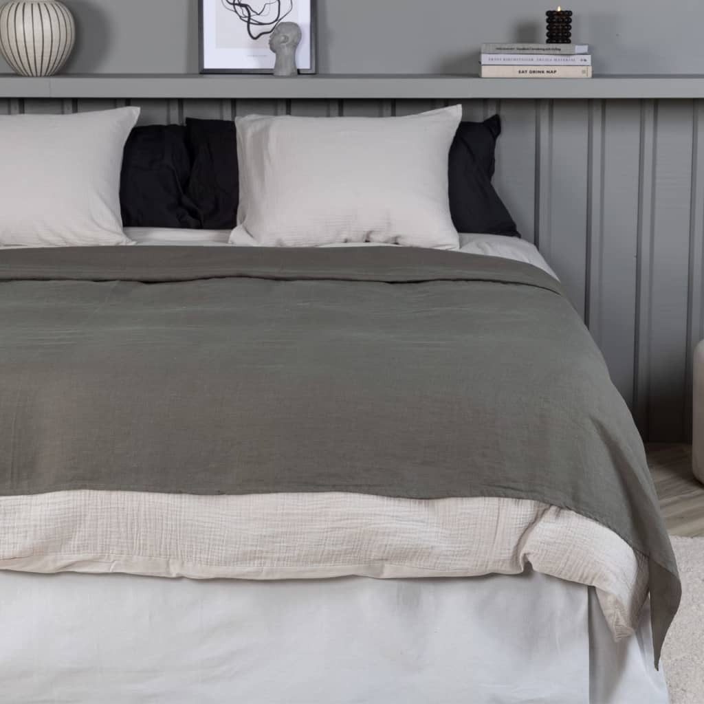 Venture Home Bedspread Milo 260X260 Cm Polyester Grey - Thomas 'Cocky' Hunter