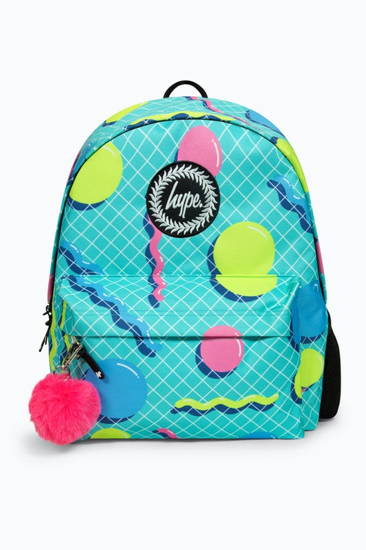 Hype Retro Shapes Backpack - Multi-Colour, Geometric Design, 18L Capacity, Unisex - Thomas 'Cocky' Hunter