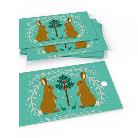 Christmas Rabbits Wrapping Paper • 100% Recycled • Vegan Ink - 100gsm