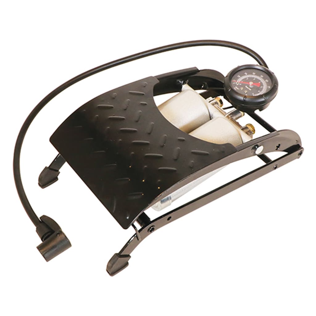 Carpoint Double Barrel Tyre Pump Premium Black - Thomas 'Cocky' Hunter