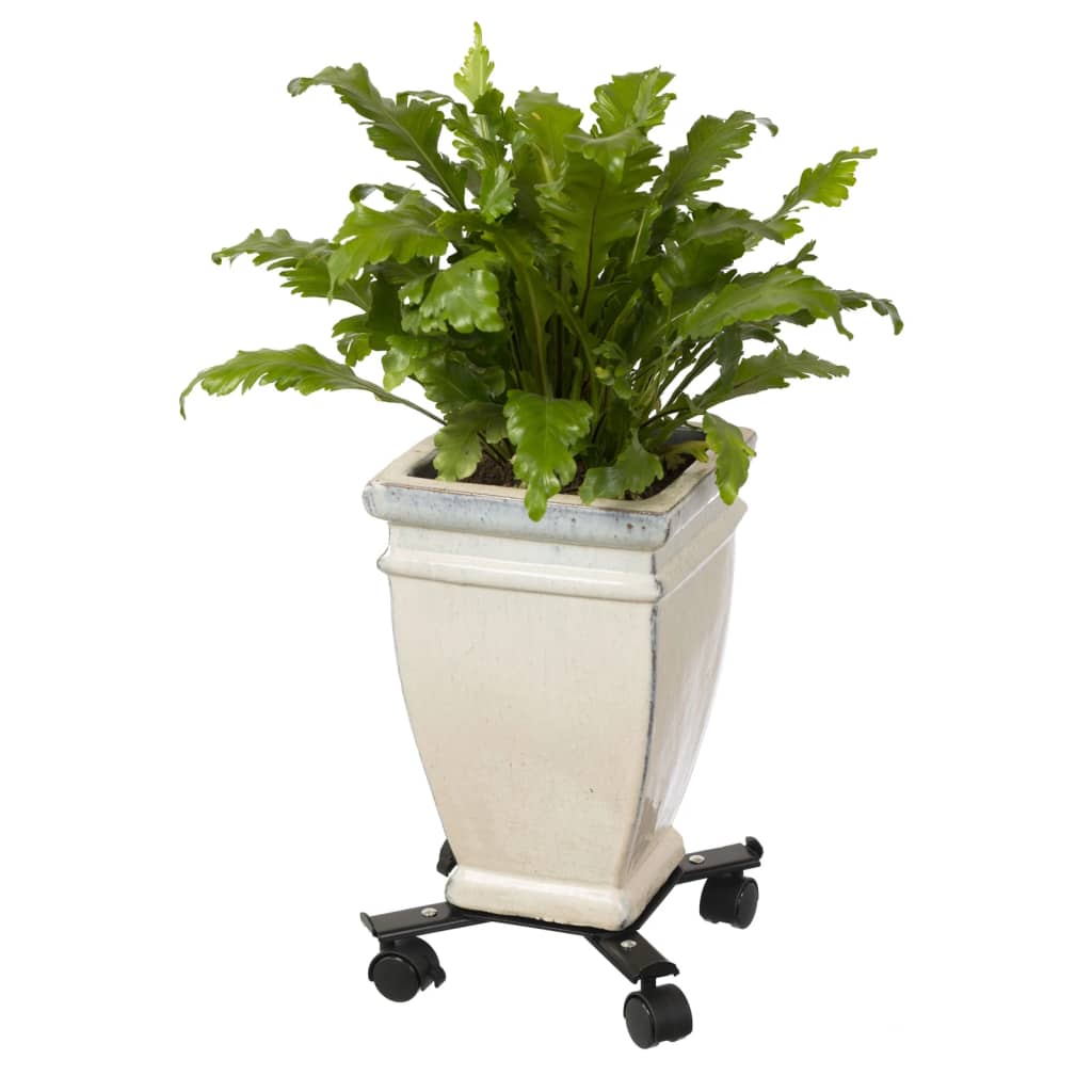 Nature Adjustable Plant Trolley 4-Armed Metal Black - Thomas 'Cocky' Hunter