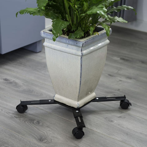 Nature Adjustable Plant Trolley 4-Armed Metal Black - Thomas 'Cocky' Hunter