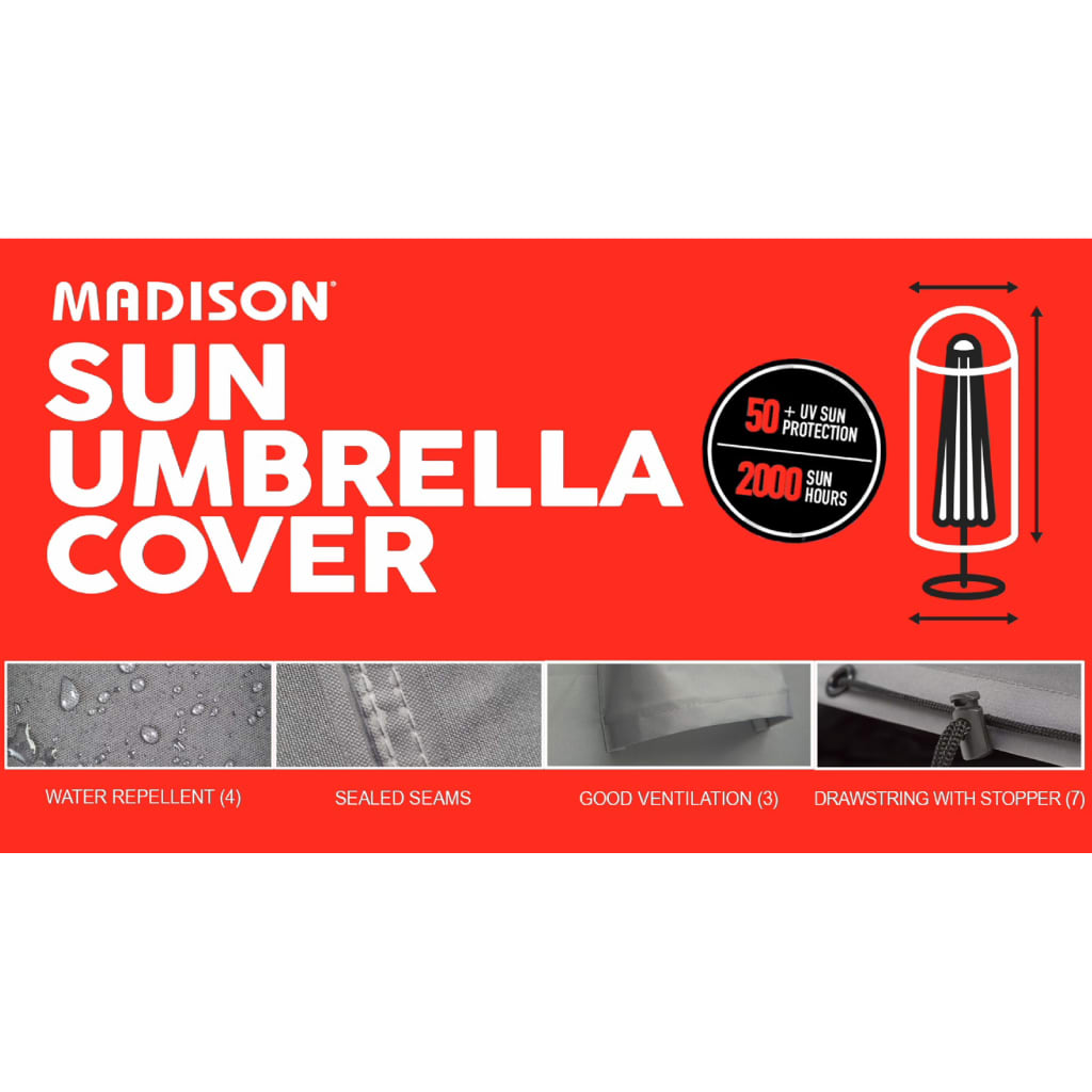 Madison Cover For Standing Parasol Grey - Thomas 'Cocky' Hunter