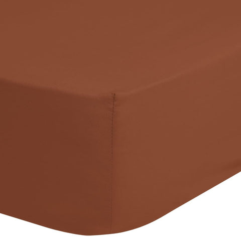 Good Morning Jersey Fitted Sheet 90/ Terracotta - Thomas 'Cocky' Hunter