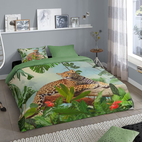 Good Morning Duvet Cover Jungle 240X200/220 Cm Multicolour - Thomas 'Cocky' Hunter