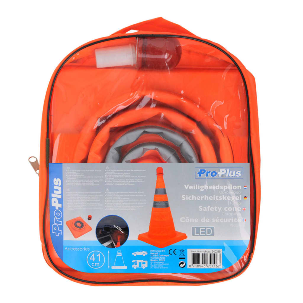 Proplus Safety Cone Collapsible With Leds 540319 - Thomas 'Cocky' Hunter