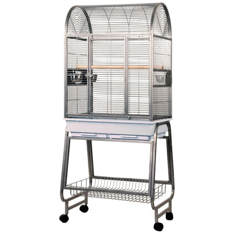 Strong Parrot Cage Villa Nora Grey 67.7X51.5X154 Cm 93083 - Thomas 'Cocky' Hunter