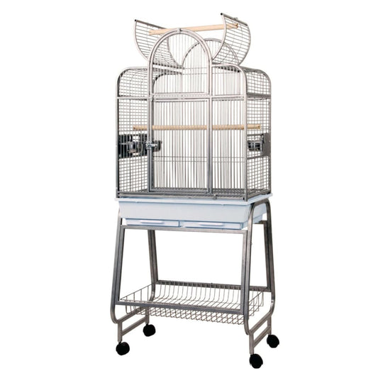 Strong Parrot Cage Villa Bianca Grey 67.7X51.5X154 Cm 93084 - Thomas 'Cocky' Hunter