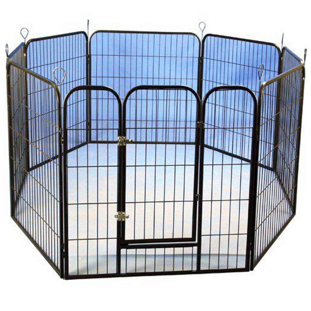 @Pet Modular Puppy Pen Black 79X81Cm - Thomas 'Cocky' Hunter