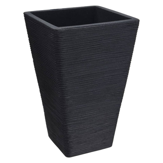 Progarden Flower Pot Ribbed Square 55 Cm Anthracite - Thomas 'Cocky' Hunter