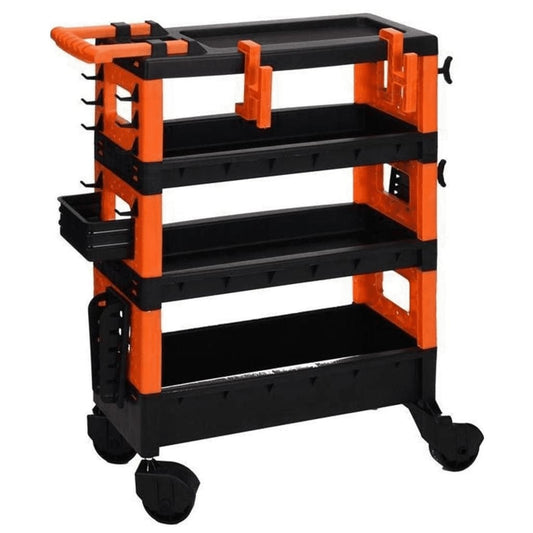 Fx-Tools Tool Trolley 4-Tier Black And Orange - Thomas 'Cocky' Hunter