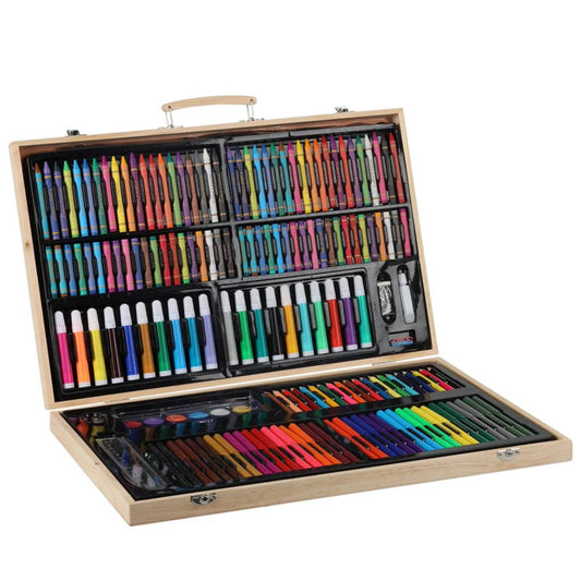 Artist 180-Piece Painting Art Set In Wooden Box - Thomas 'Cocky' Hunter