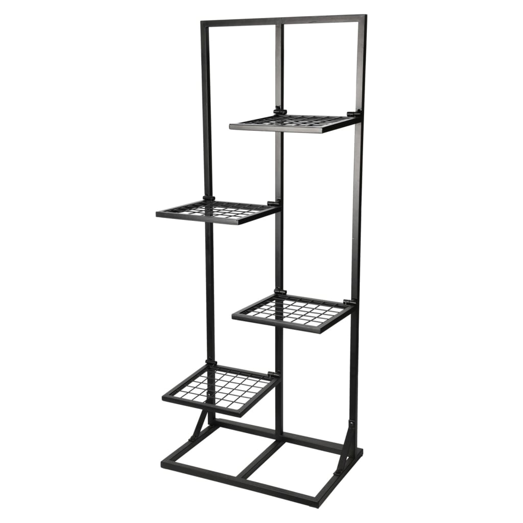 Progarden Flower Rack With 4 Shelves 40X27X102 Cm Black - Thomas 'Cocky' Hunter