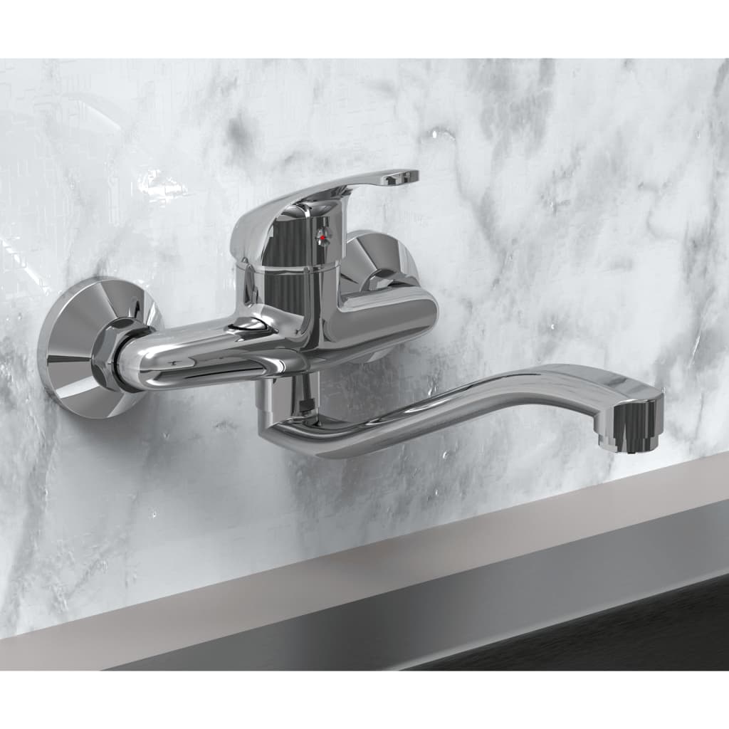 Eisl Wall-Mounted Kitchen Mixer Tap Europa Chrome - Thomas 'Cocky' Hunter