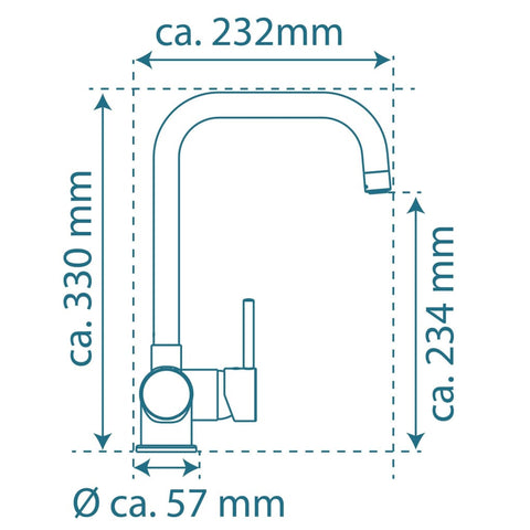 Eisl Kitchen Mixer Tap Futura Low Pressure Chrome - Thomas 'Cocky' Hunter