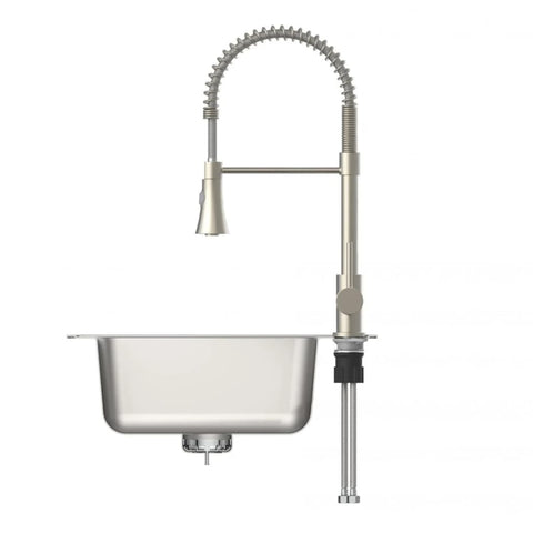 Eisl Kitchen Mixer Tap With Spiral Spring Pull-Out Spray Leon Nickel - Thomas 'Cocky' Hunter