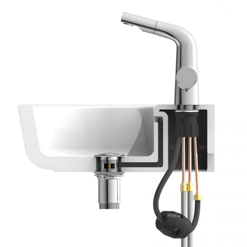 Eisl Basin Mixer Cool With Pull-Out Spray Chrome - Thomas 'Cocky' Hunter