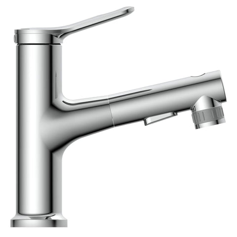 Eisl Basin Mixer Variabile With Pull-Out Spray Chrome - Thomas 'Cocky' Hunter