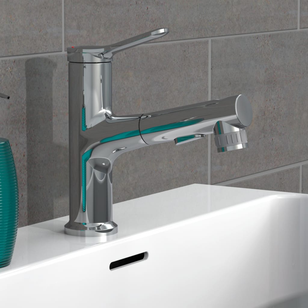 Eisl Basin Mixer Variabile With Pull-Out Spray Chrome - Thomas 'Cocky' Hunter