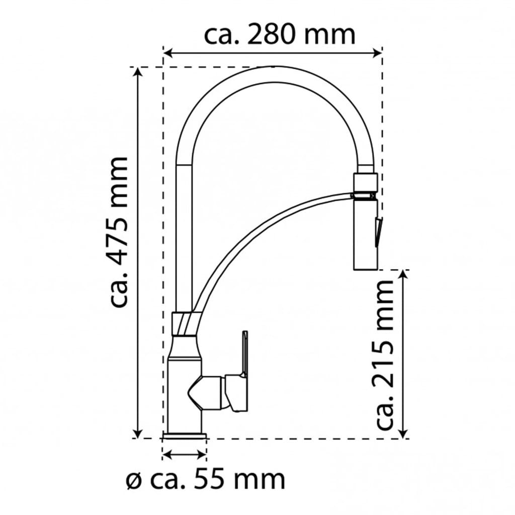 Eisl Kitchen Mixer Tap With Soft-Touch Spout Carneo Chrome-Black - Thomas 'Cocky' Hunter