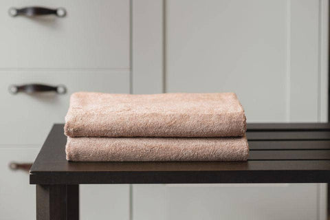 Double Bath Towels - Hazel Brown - Thomas 'Cocky' Hunter