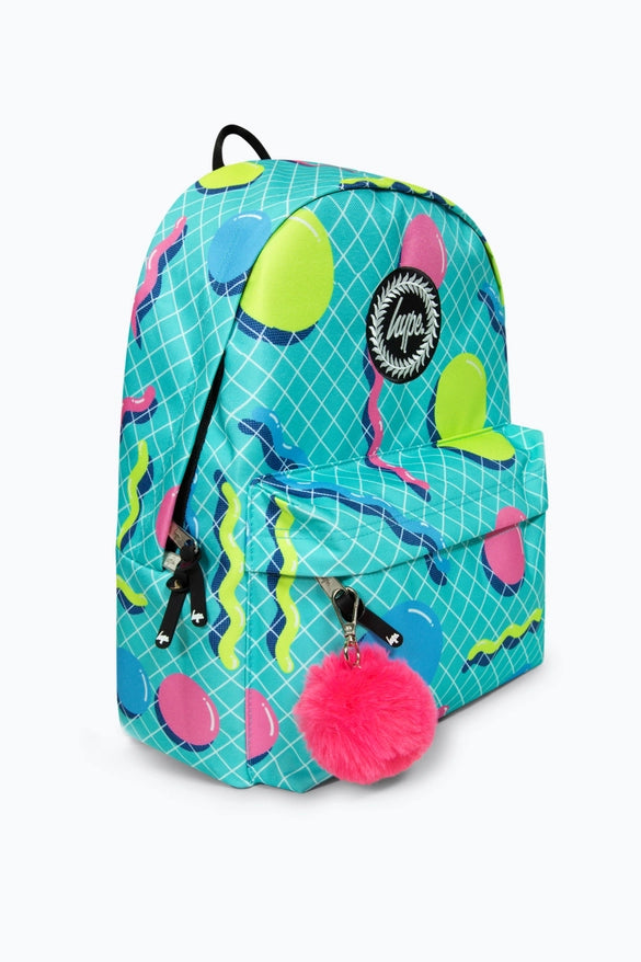 Hype Retro Shapes Backpack - Multi-Colour, Geometric Design, 18L Capacity, Unisex - Thomas 'Cocky' Hunter