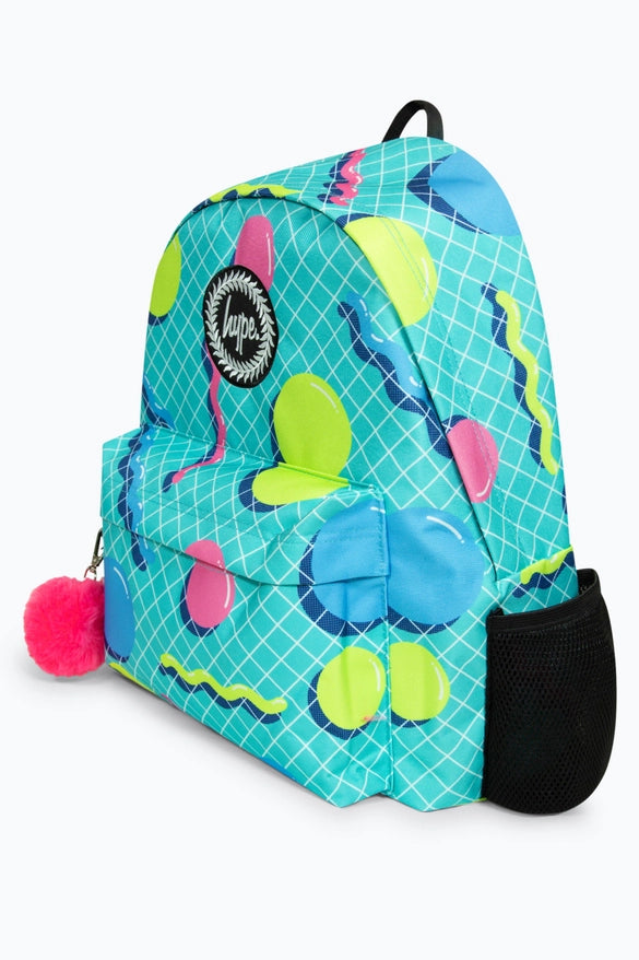 Hype Retro Shapes Backpack - Multi-Colour, Geometric Design, 18L Capacity, Unisex - Thomas 'Cocky' Hunter