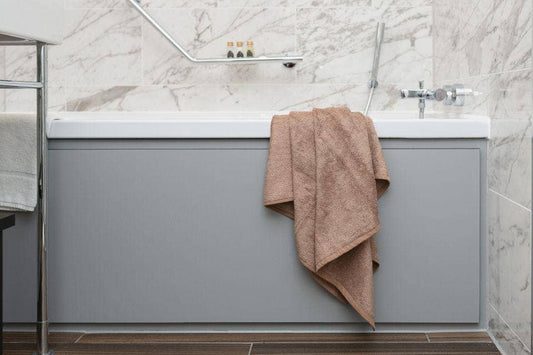 Double Bath Towels - Hazel Brown - Thomas 'Cocky' Hunter