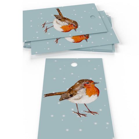 Winter Robins Wrapping Paper • 100% Recycled • Vegan Ink