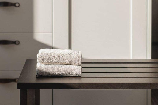 Double Ayurvedic Hand Towels - Burnt Grey - Thomas 'Cocky' Hunter