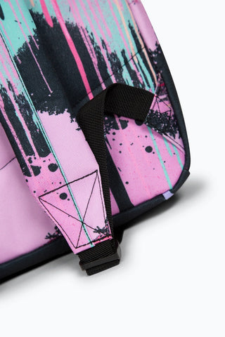 Hype Girls' Black Spray Paint V2 Iconic Backpack - Graffiti Design, Laptop Sleeve, 18L Capacity - Thomas 'Cocky' Hunter